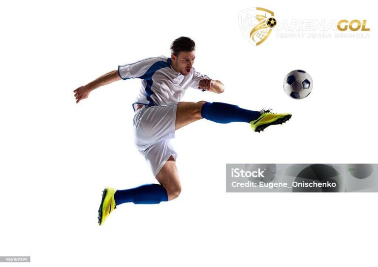 football soccer player in action  isolated white background